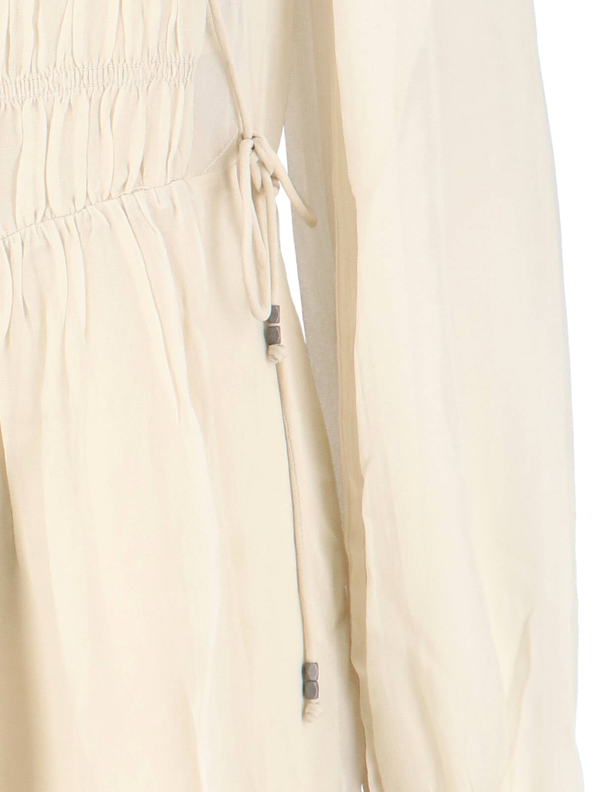Flowing White Dress with Timeless Elegance
