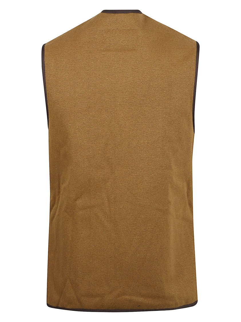 Cognac Brown Faux Fur Interior Barbour Vest