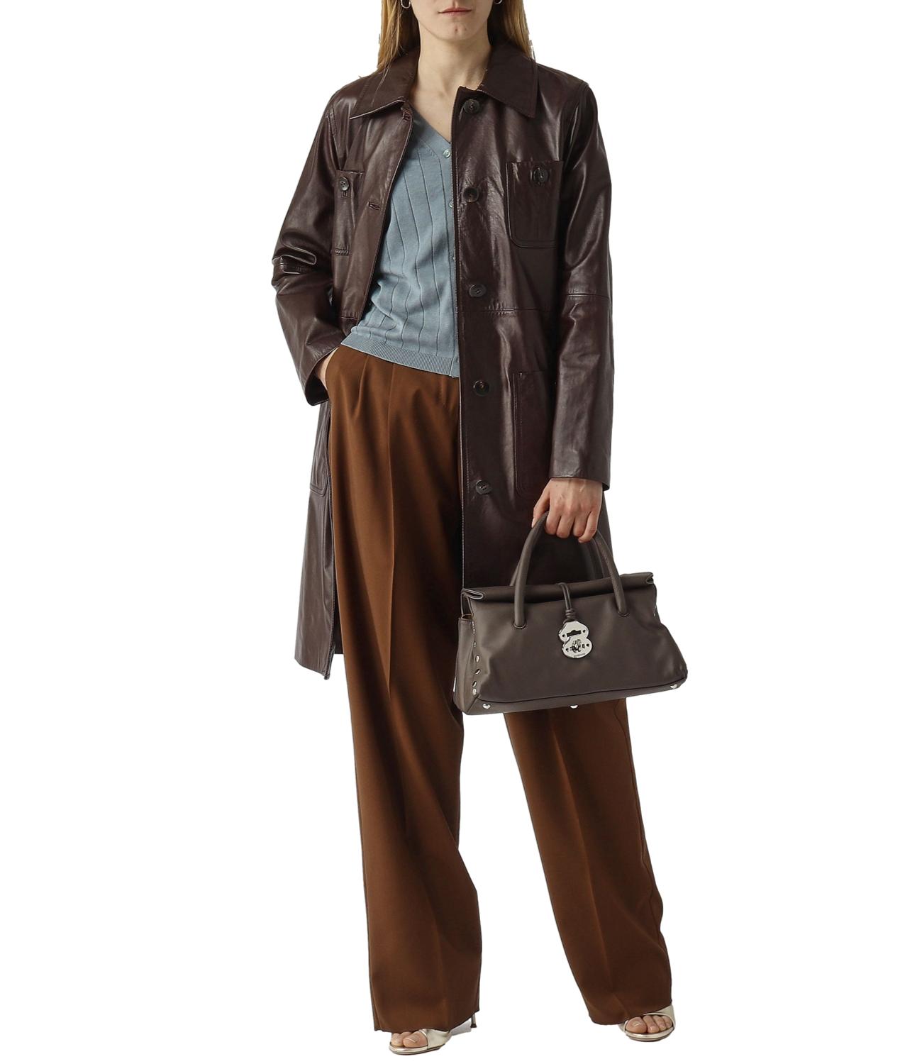 Chocolate Brown Virgin Wool Trousers