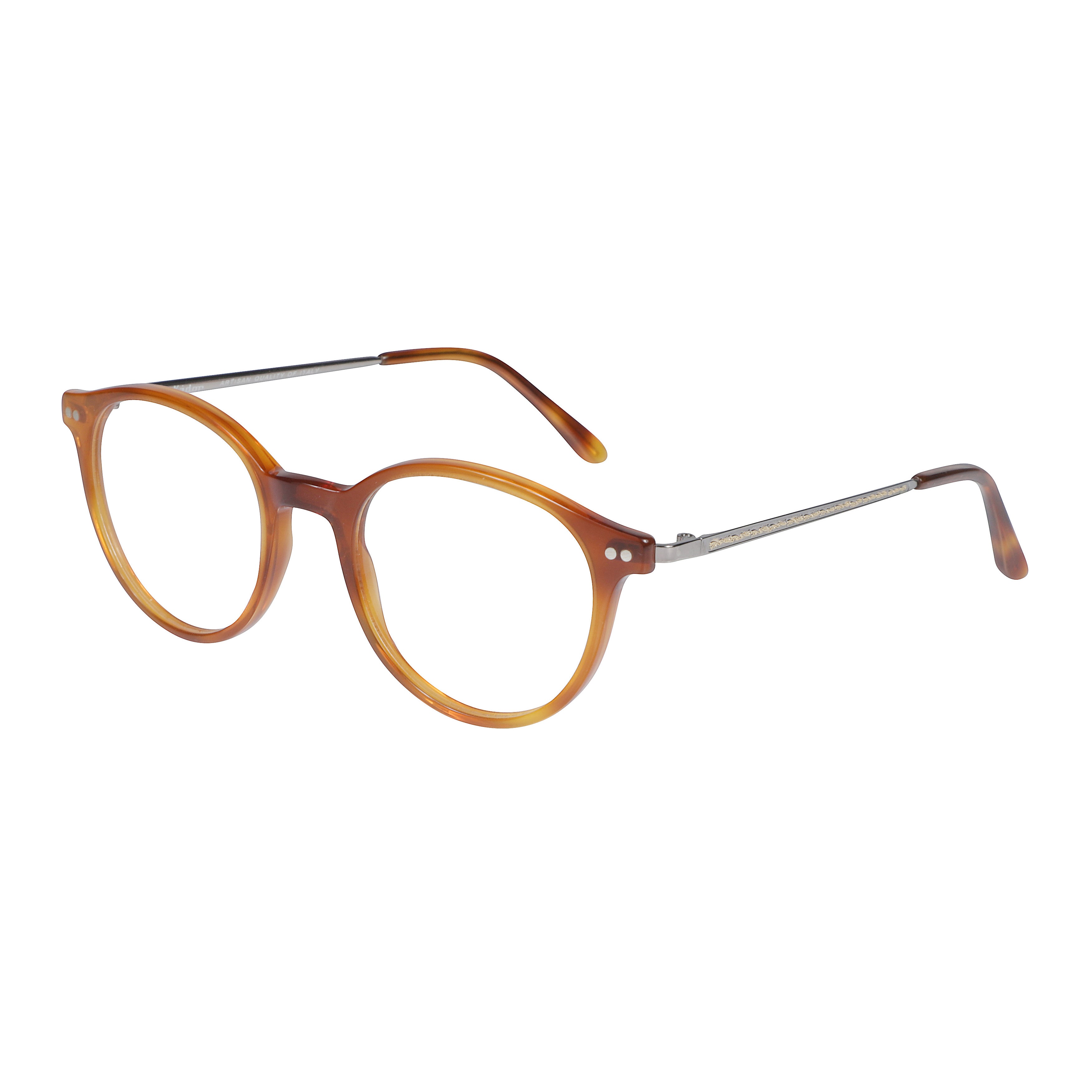 Dylan Amber-Brown Gradient Rounded Frame Eyeglasses