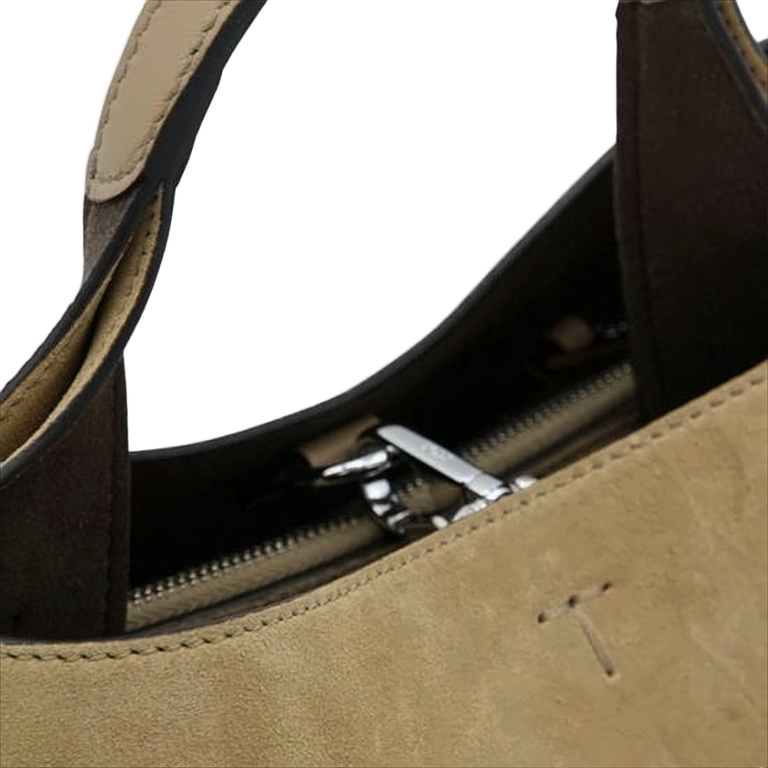 Compact Calf Leather Tote Bag