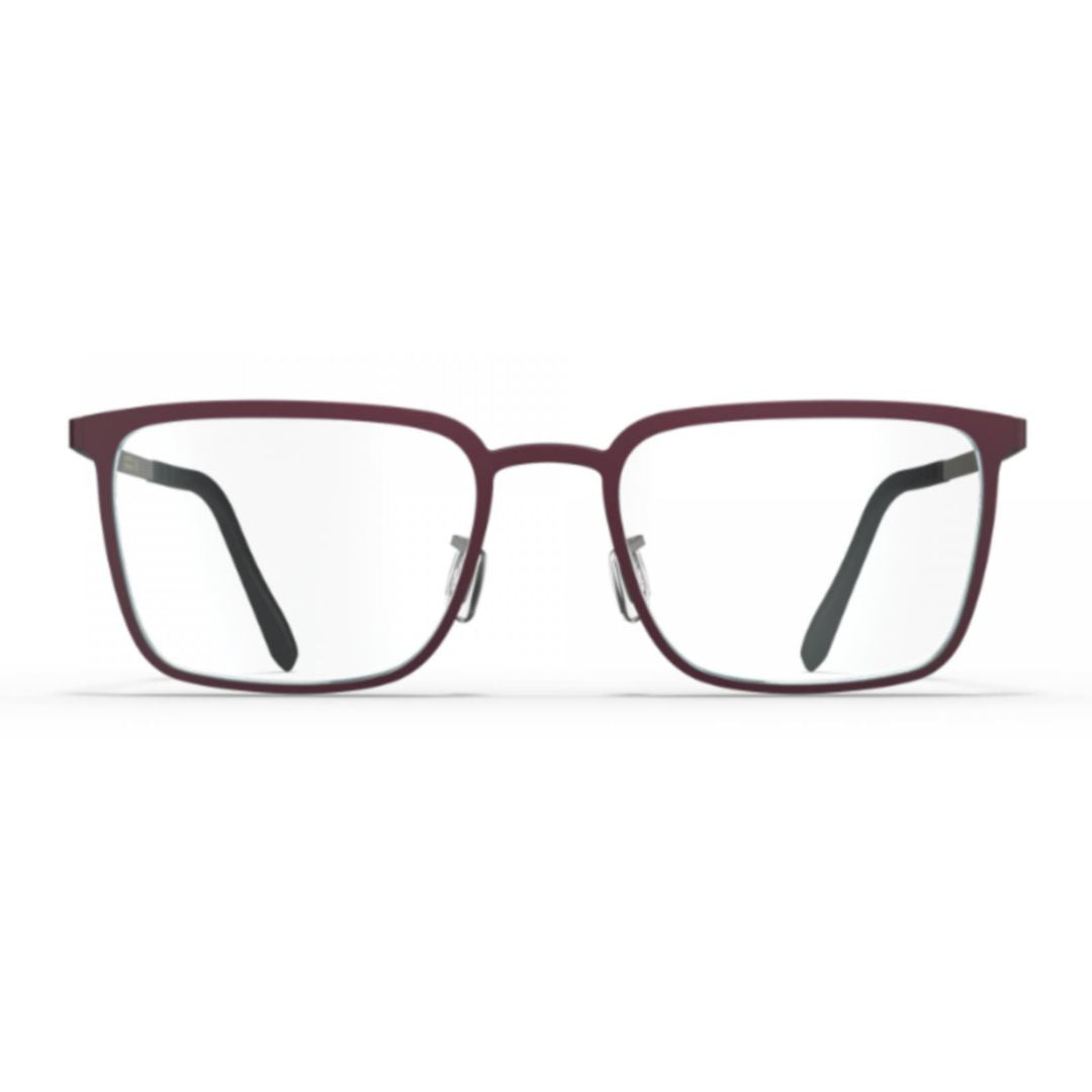 Bf1084 Dover Rectangular Burgundy Eyeglasses with Adjustable Nose Pads