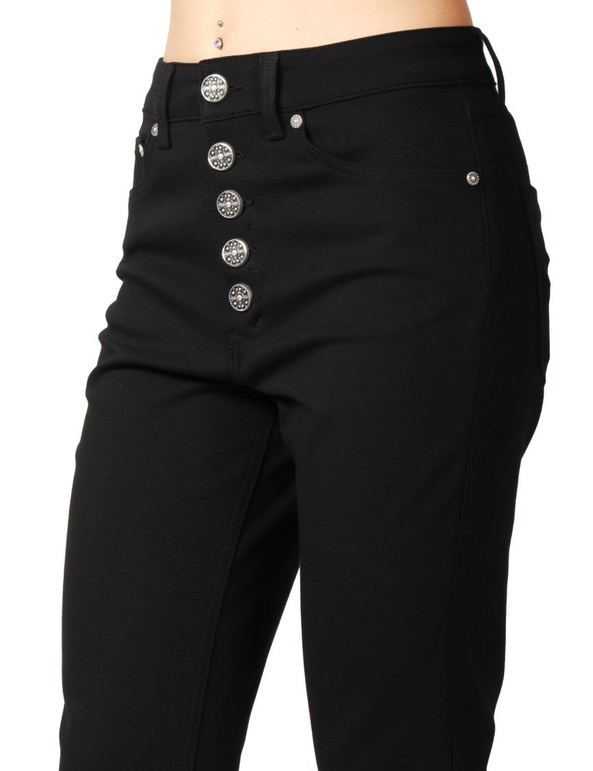 Straight-Leg Jeans with Mid-Rise Waist