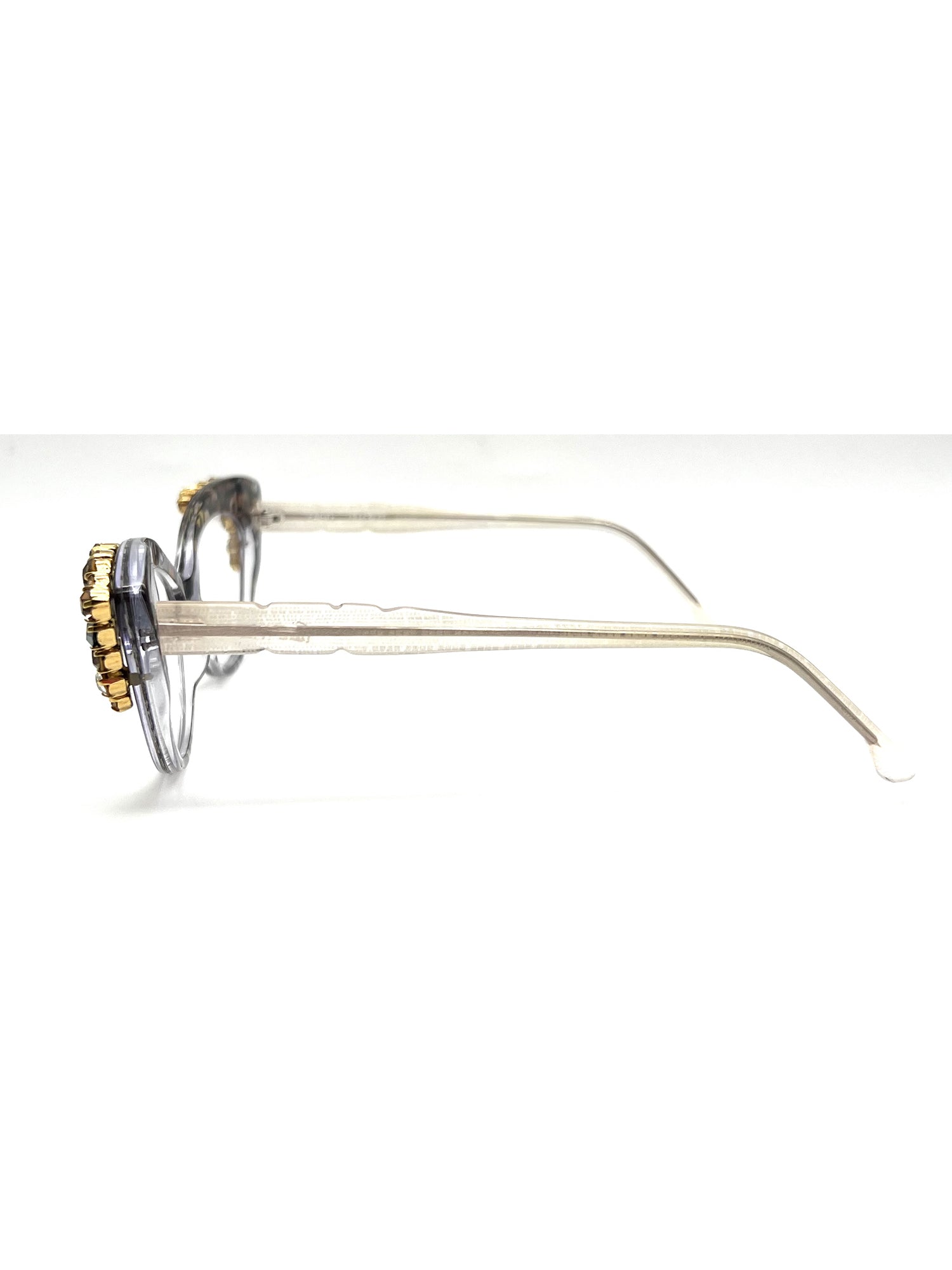 Cat-Eye Optical Frames with Bold Multi-Colored Pattern