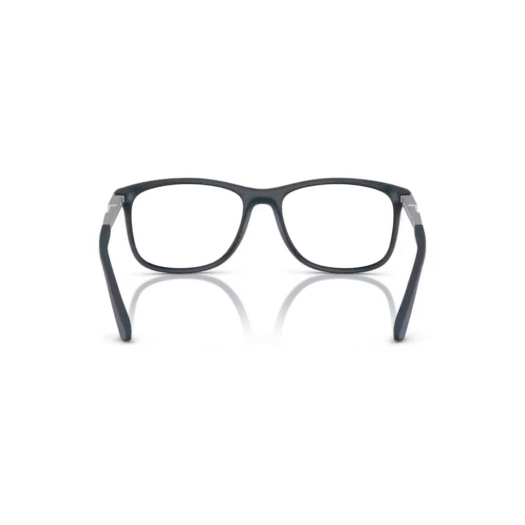 0ea3247 Rectangular Matte Finish Eyeglasses with Geometric Temples