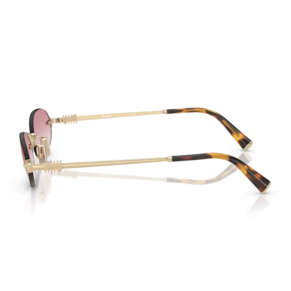 0Mu A54S Logo Rimless Oval Sunglasses