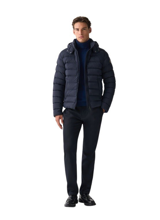 Versatile Down Jacket with Removable Hood