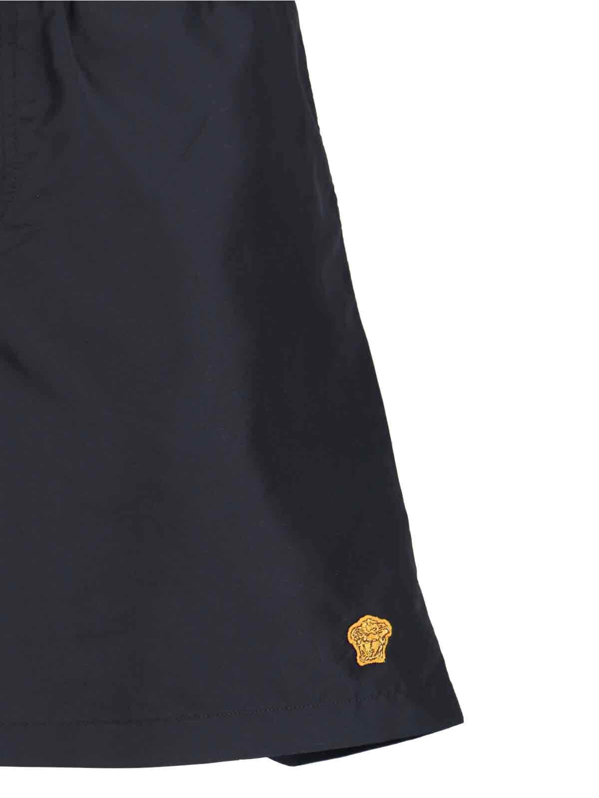 "Medusa" Swim Shorts – Black