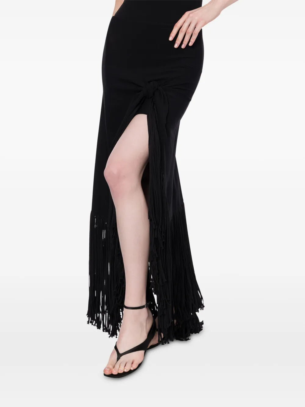 Classic High-Waisted Philosophy Skirt With Smooth Texture