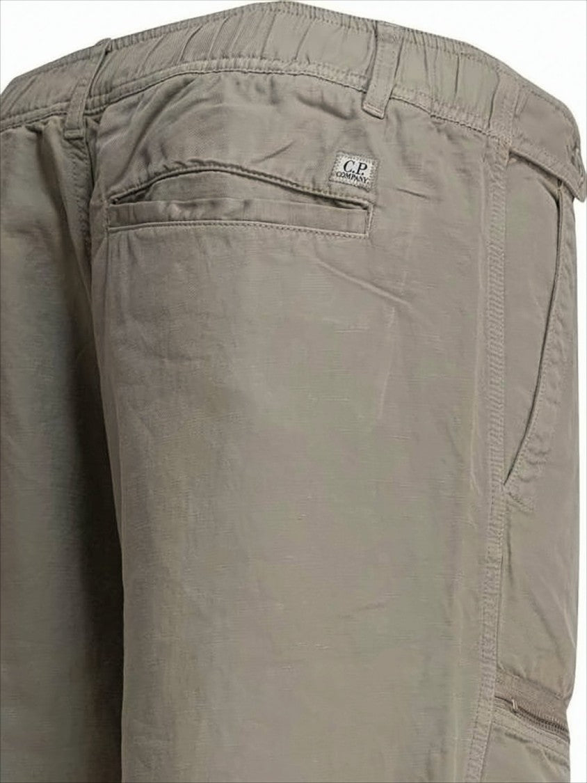 Relaxed Fit Straight Pants with Zippered Pockets
