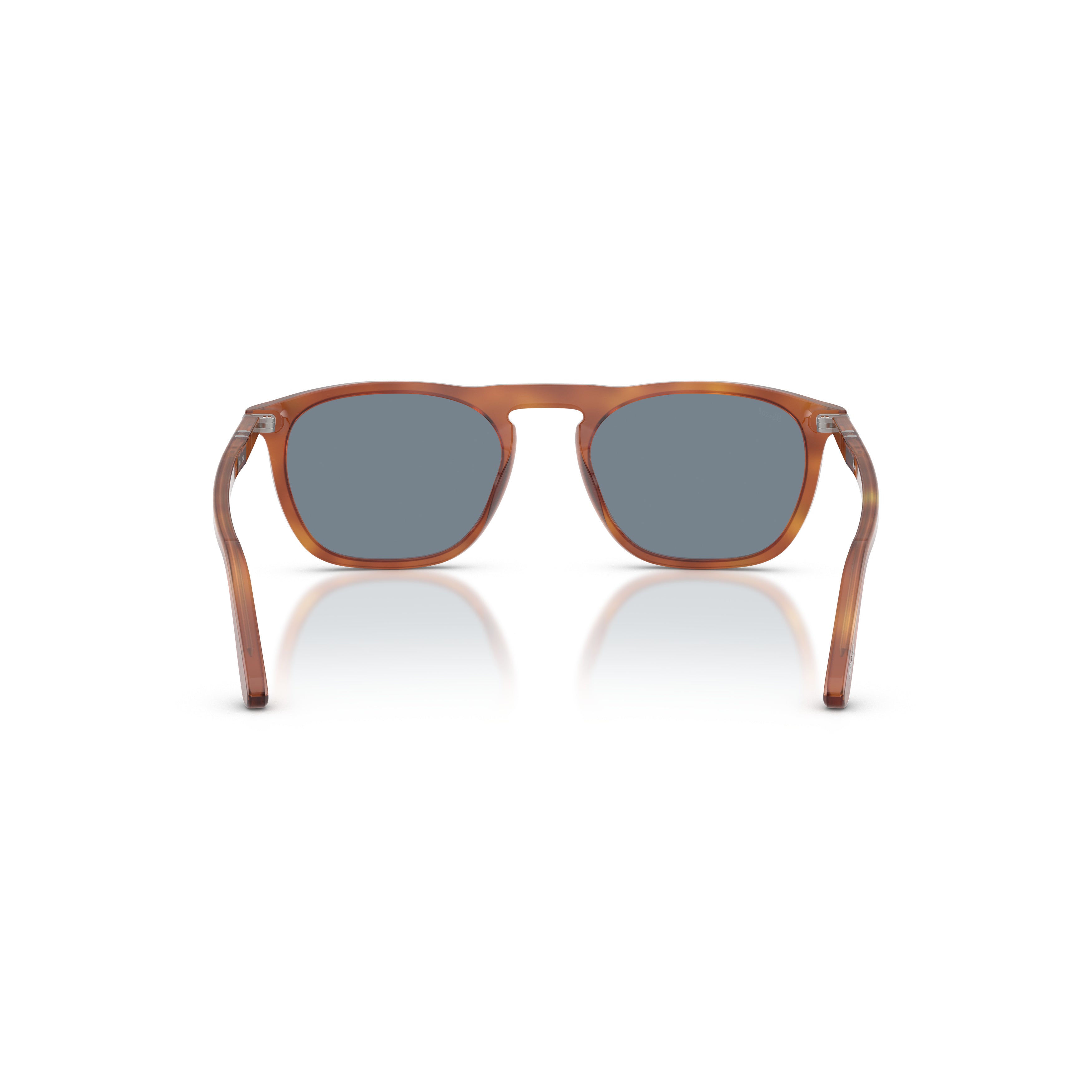 0po3391s Translucent Brown Acetate Square Frame Sunglasses