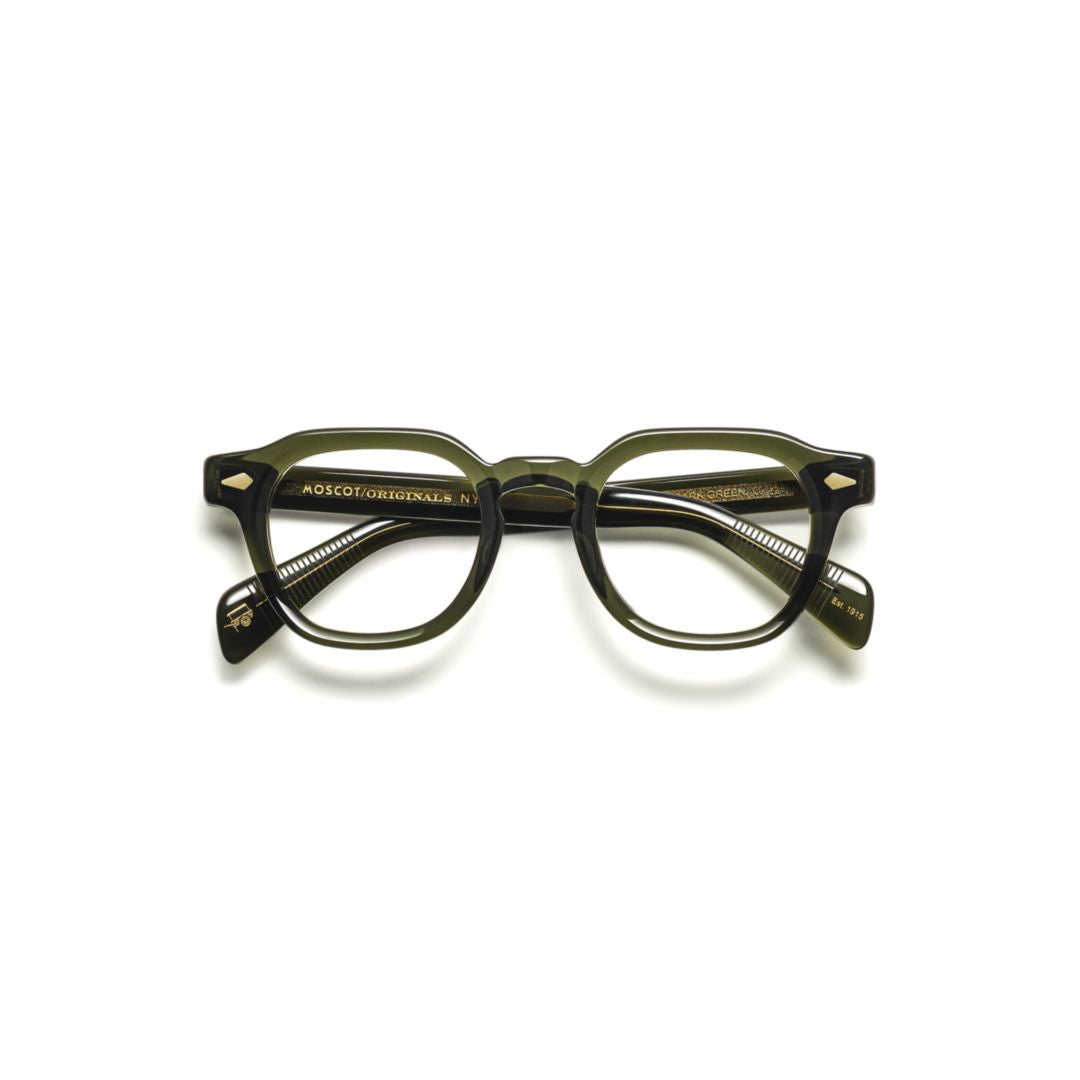 Or-Dol-O Dolt Translucent Olive Green Acetate Eyeglasses