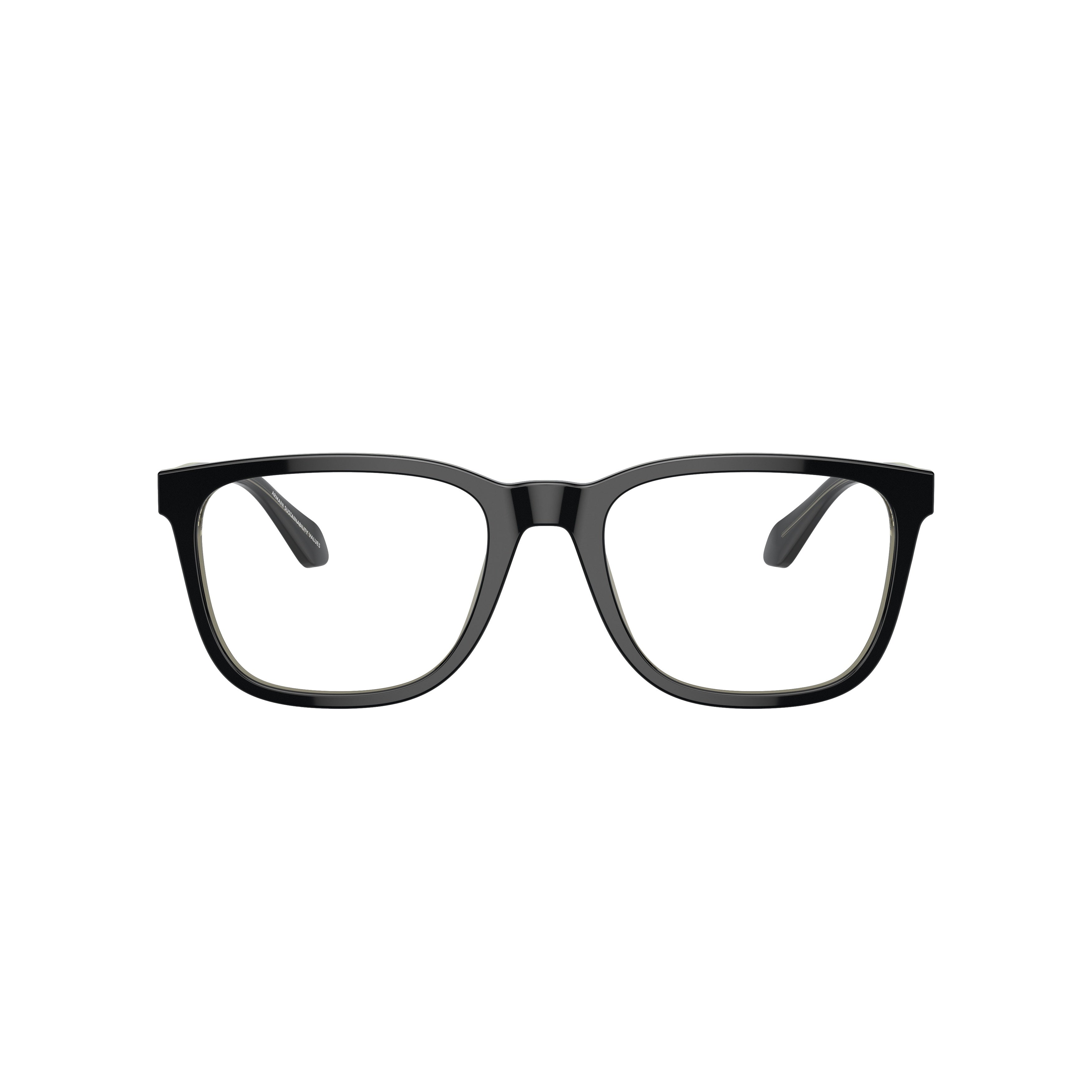 0ar7255 Rectangular Acetate Eyeglasses with Translucent Arms