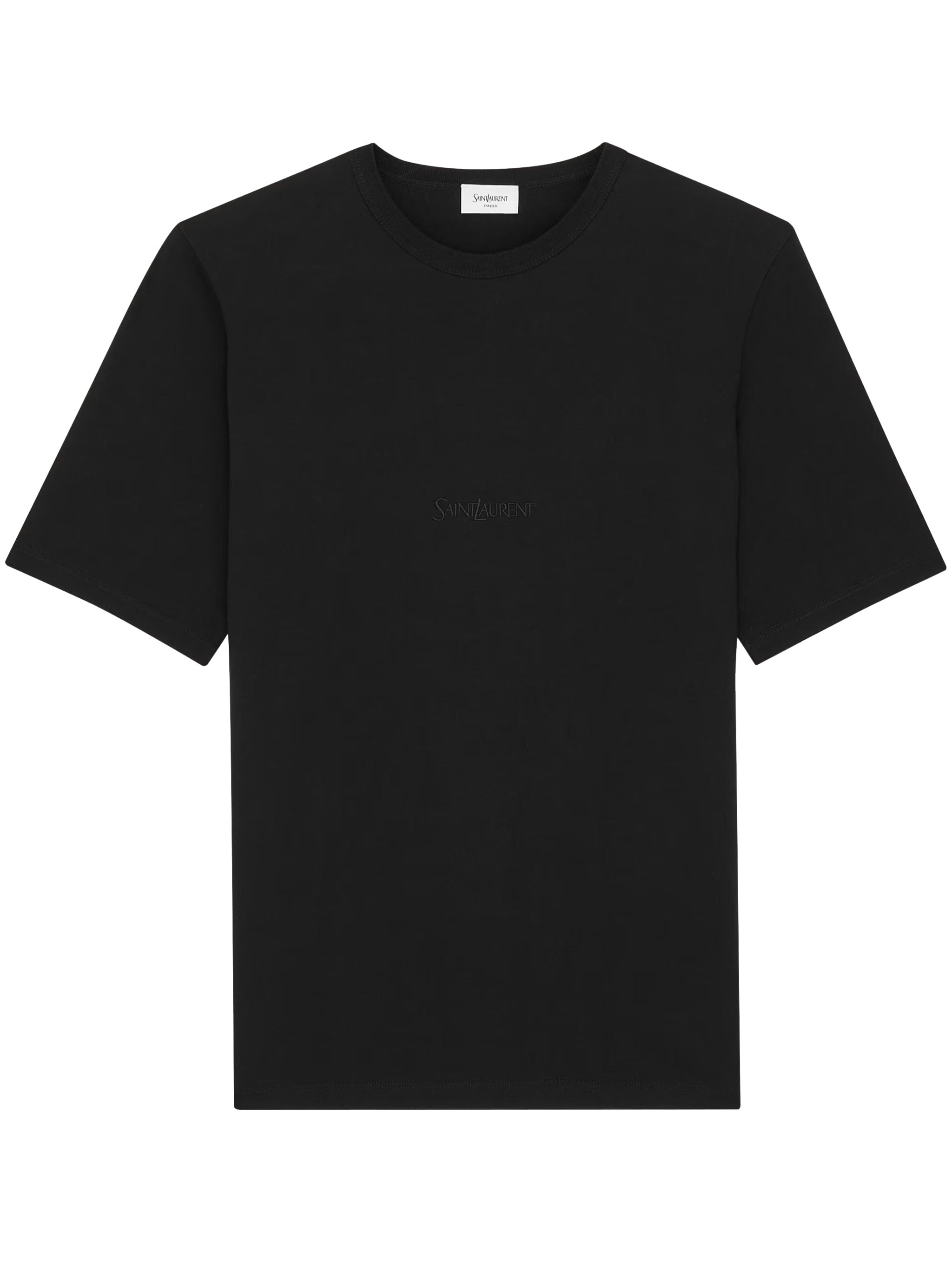 Black Short-Sleeve Tonal Logo T-Shirt