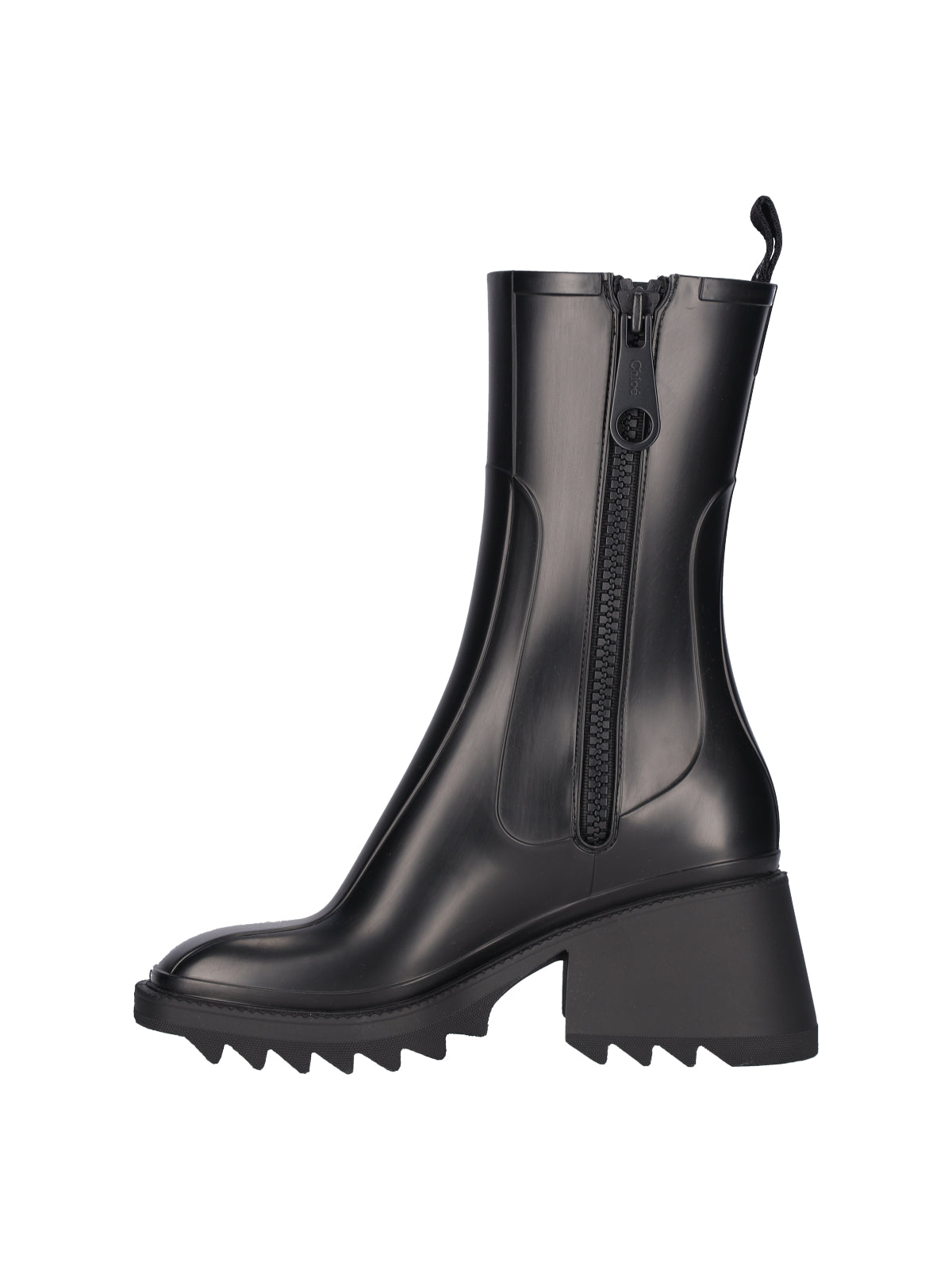 "Betty" Waterproof Boots, In Black Rubber
