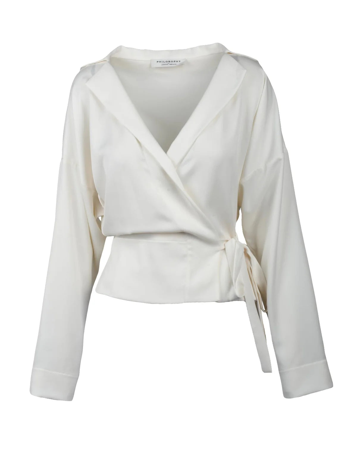 Satin Robe Jacket - White