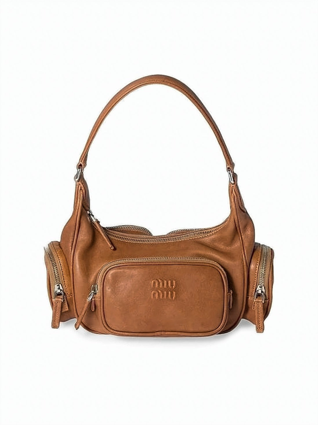 Soft Lambskin Leather Shoulder Bag