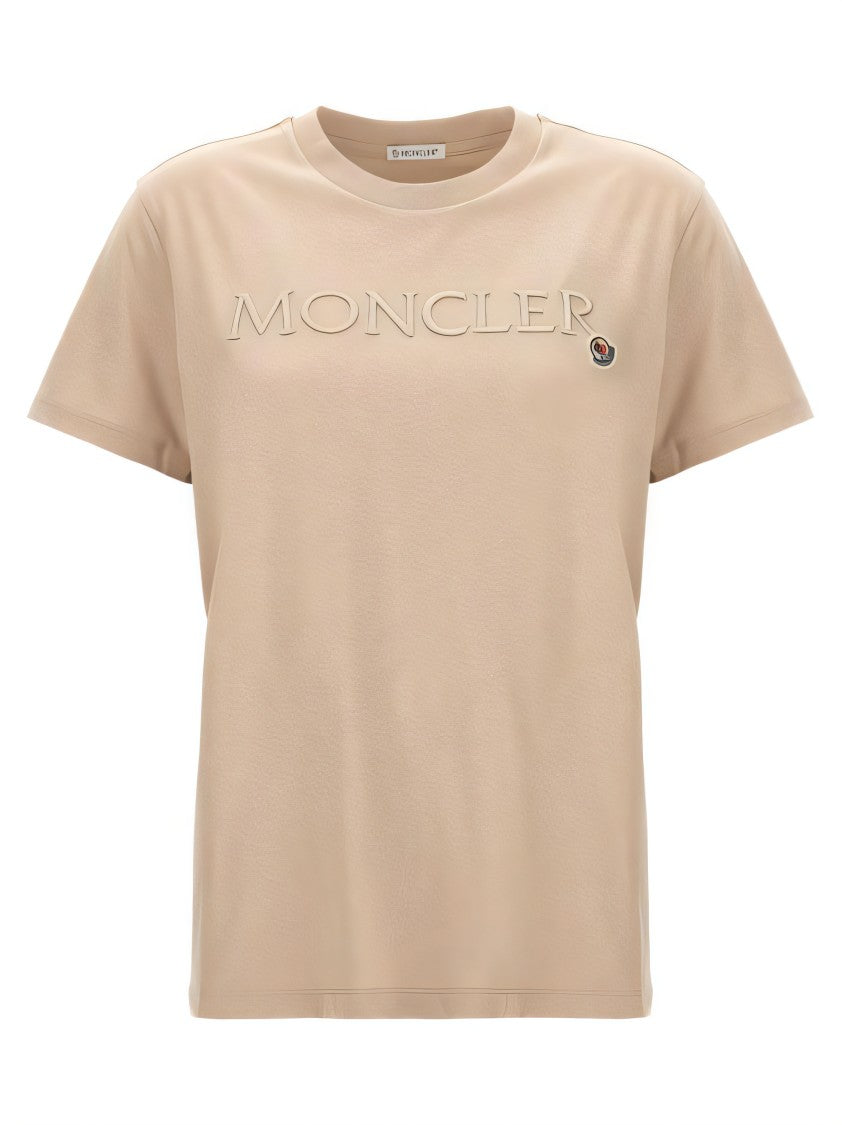 Classic Crew Neck T-Shirt With Raised Branding