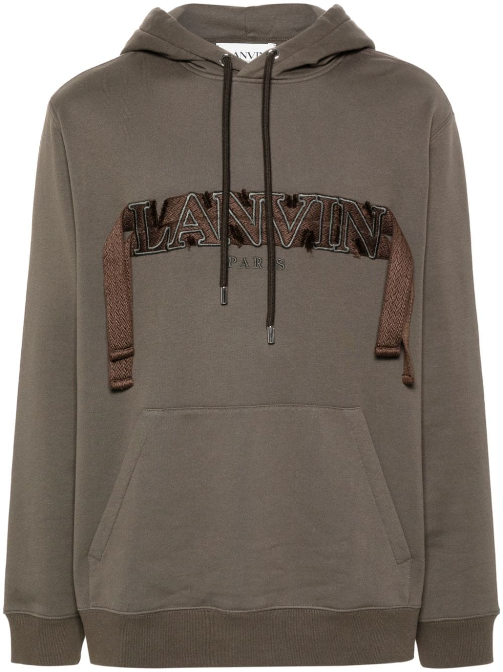 Dark Olive Green Cotton Jersey Hoodie