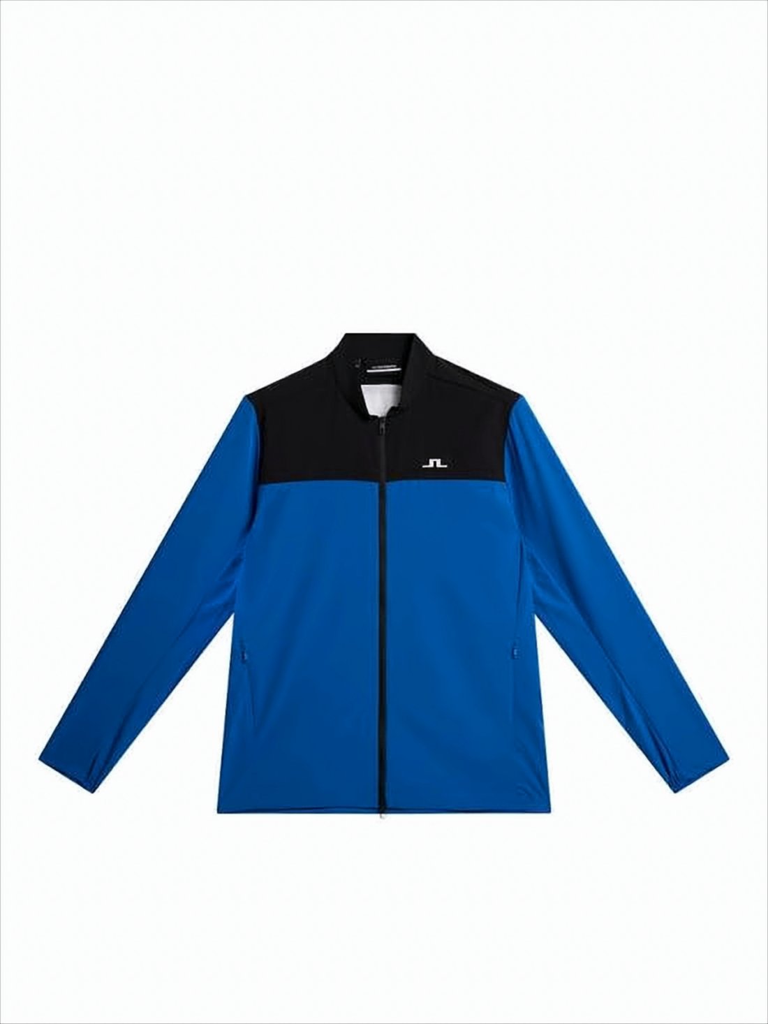Color-Block Casual Jacket with Geometric Design