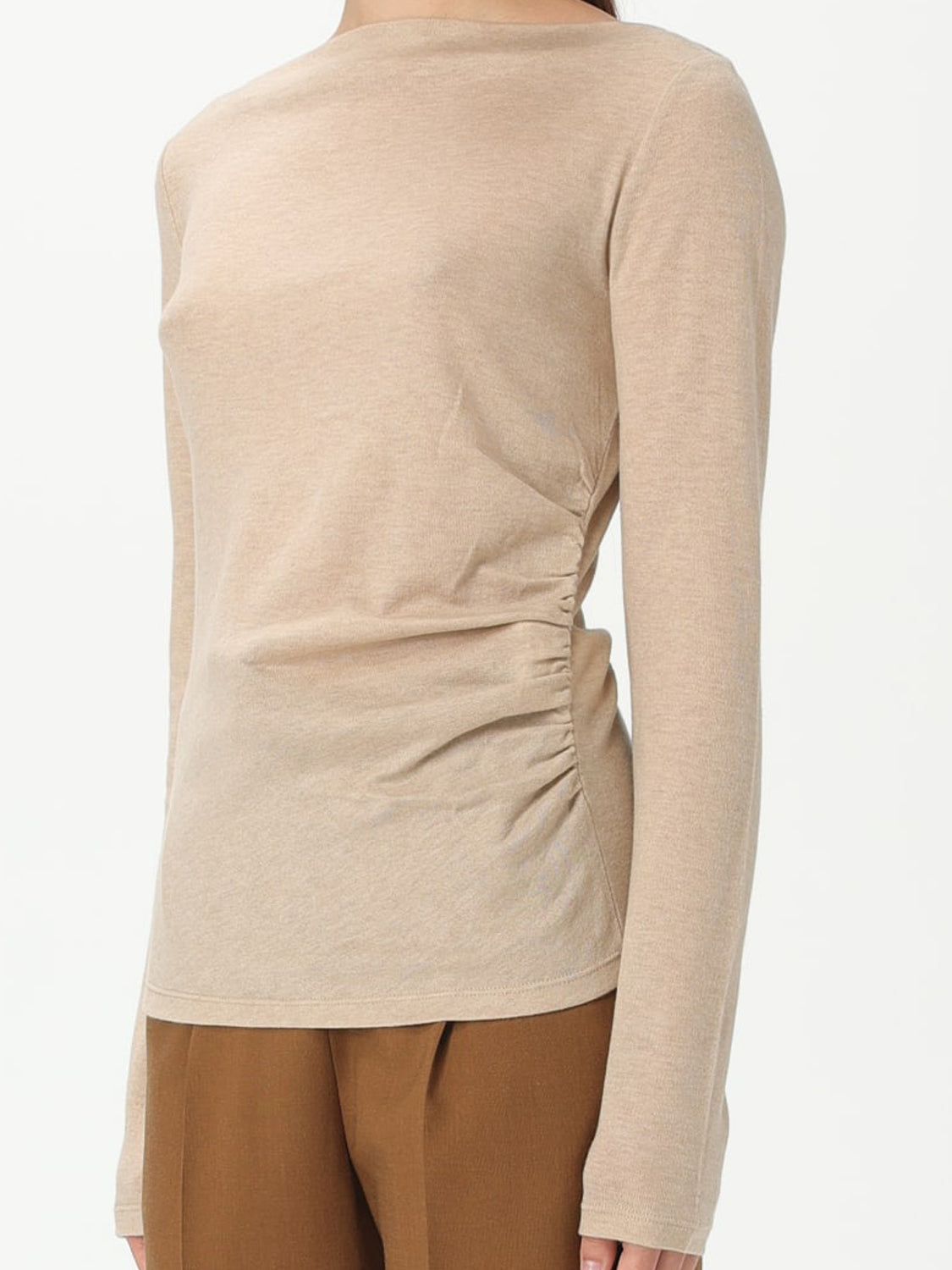 Fitted Cashmere and Wool Sweater