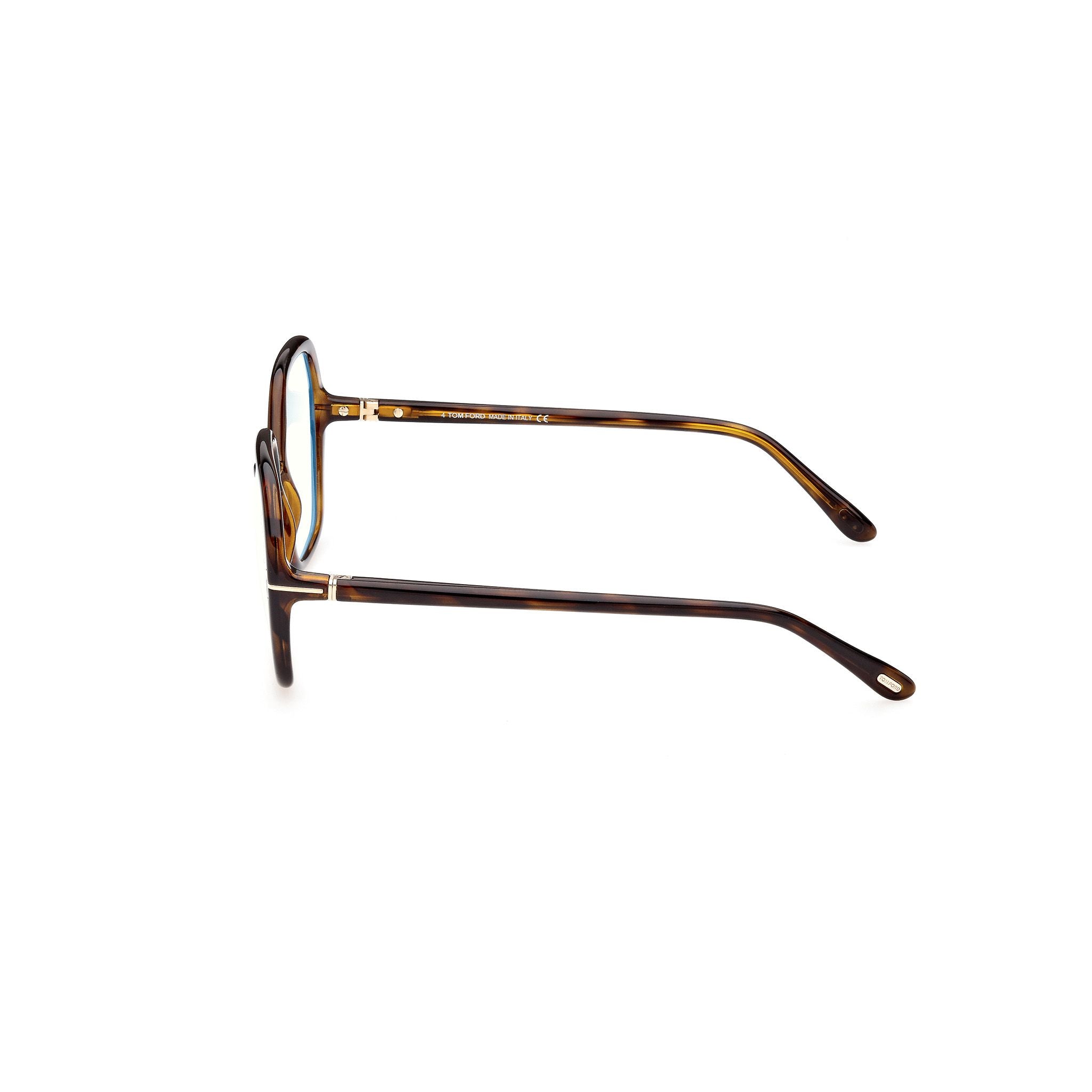 Ft5814-B Large Rounded Square Tortoiseshell Frame Eyeglasses