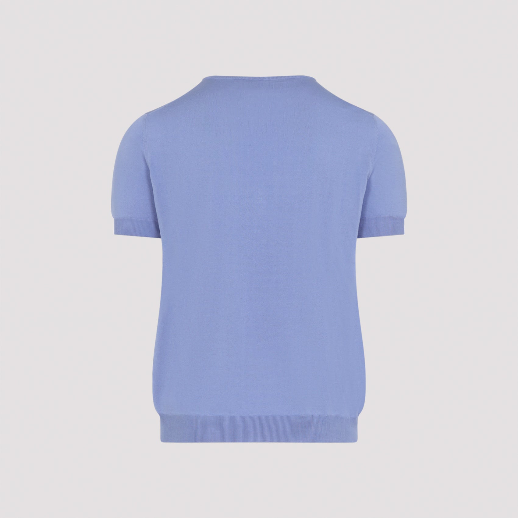 Short-Sleeved Pullover In Silk-Cotton Blend
