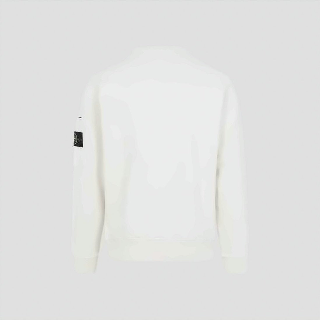 Cotton Fleece Crewneck Sweatshirt With Minimalist Design