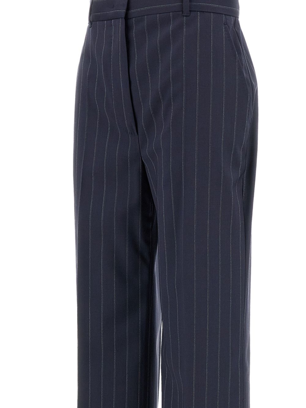 High-Rise Straight-Leg Trousers