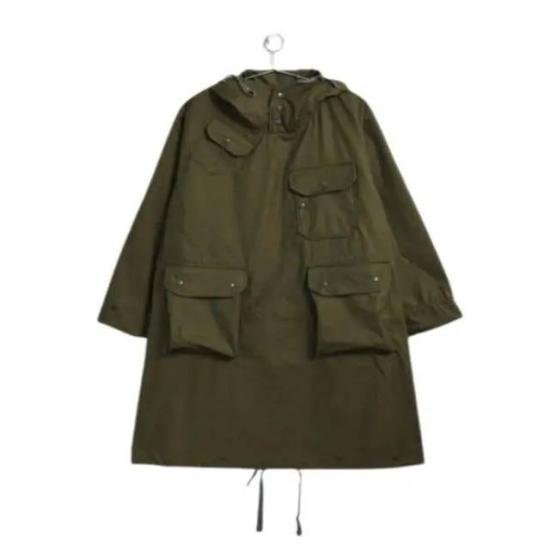 Relaxed Fit Green Jacket with Hood