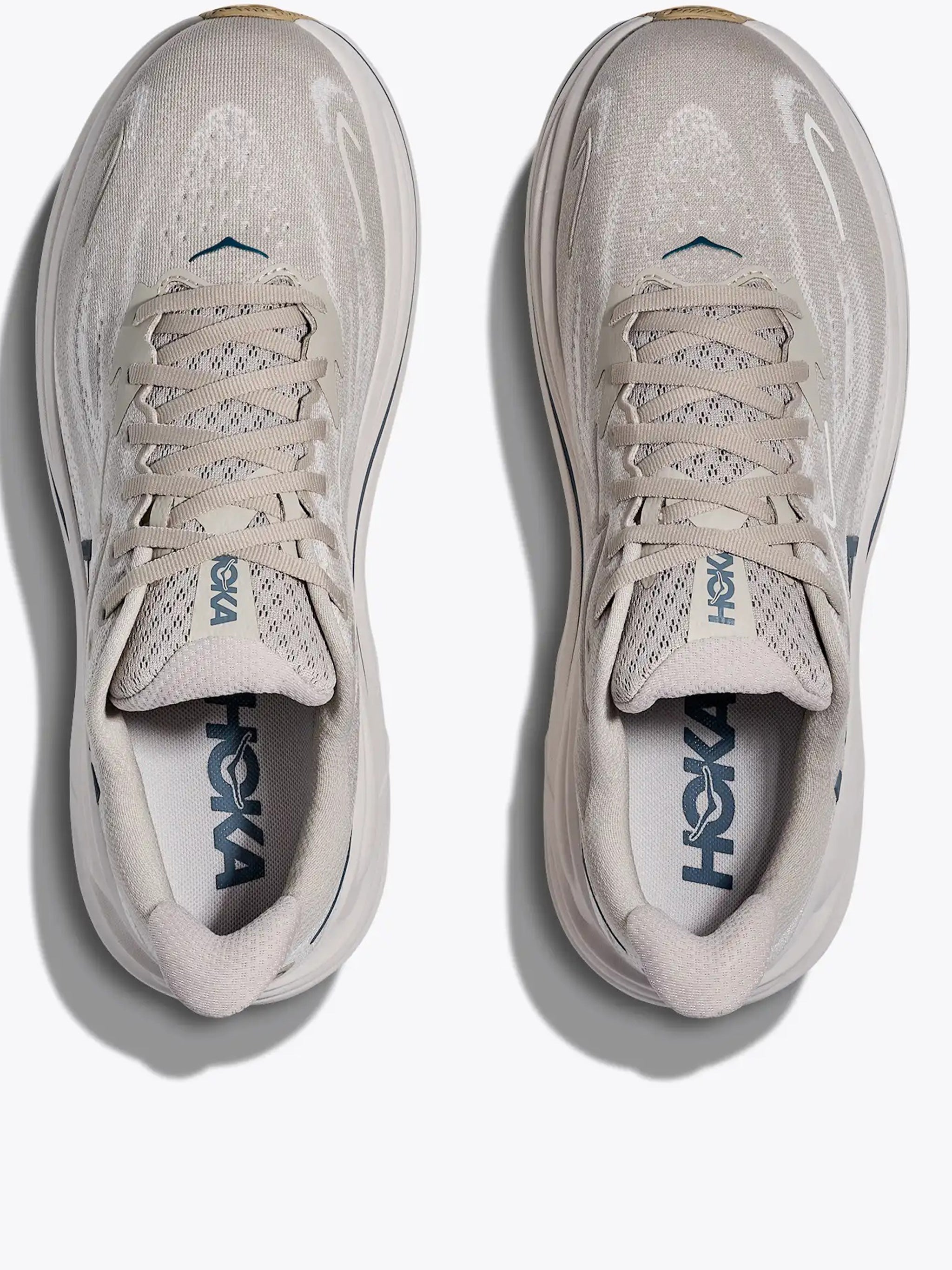 Beige Clifton 10 Cushioned Mesh Sneakers