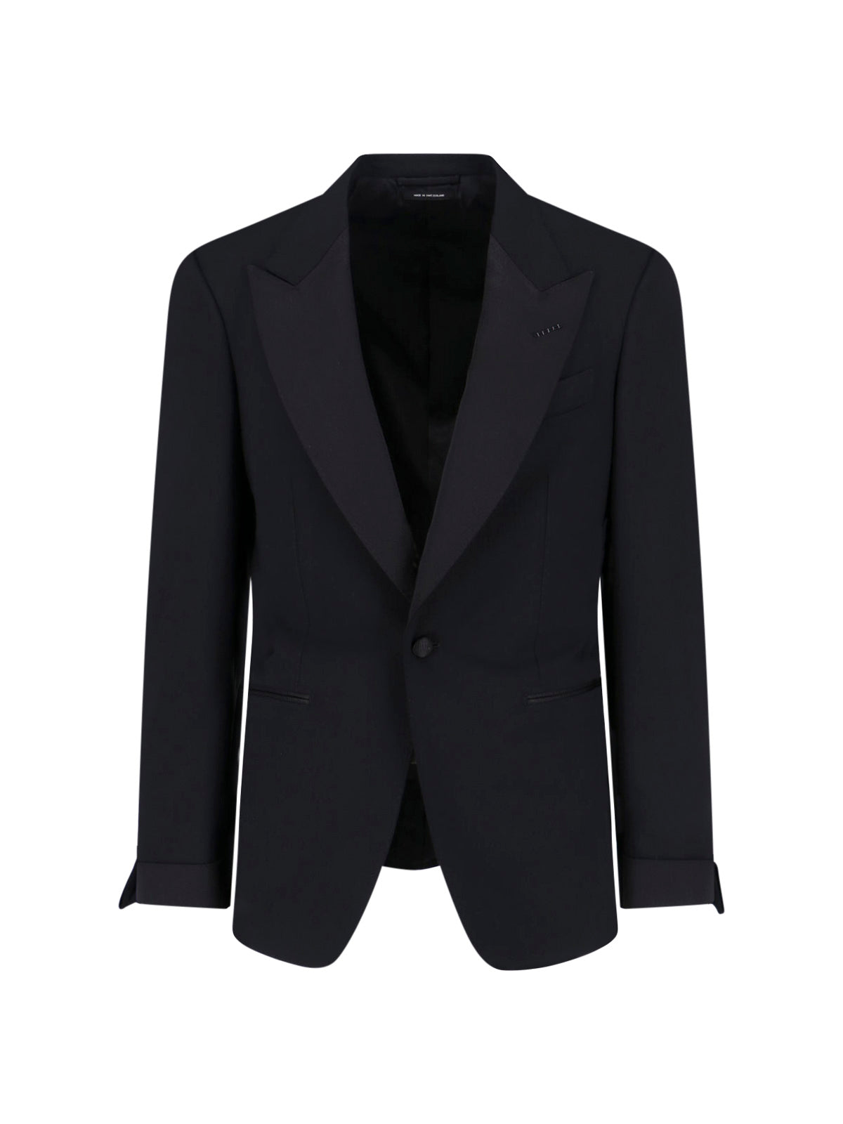 Tailored Black Jacket with Classic Collar