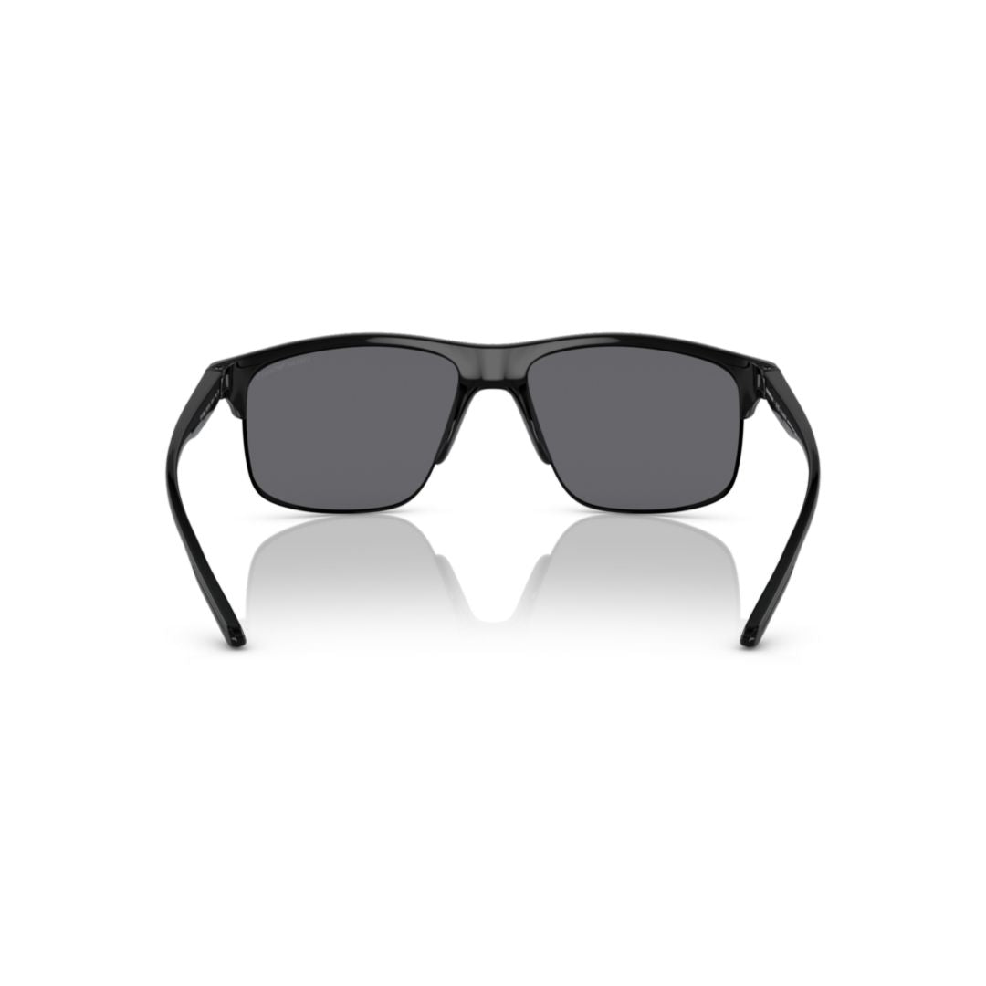 4188u Sole Rectangular Propionate Sunglasses with Red Accents