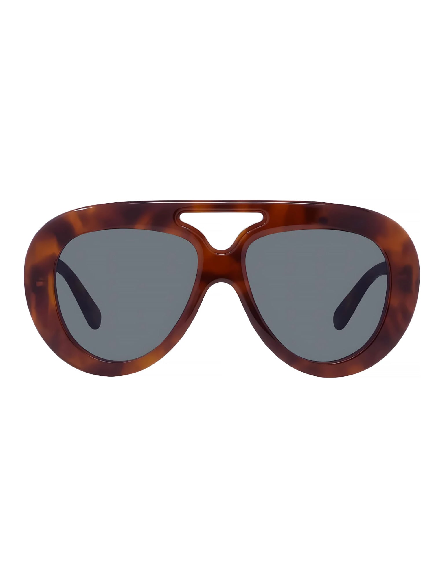 Oversized Red Sunglasses with Tortoiseshell Accents