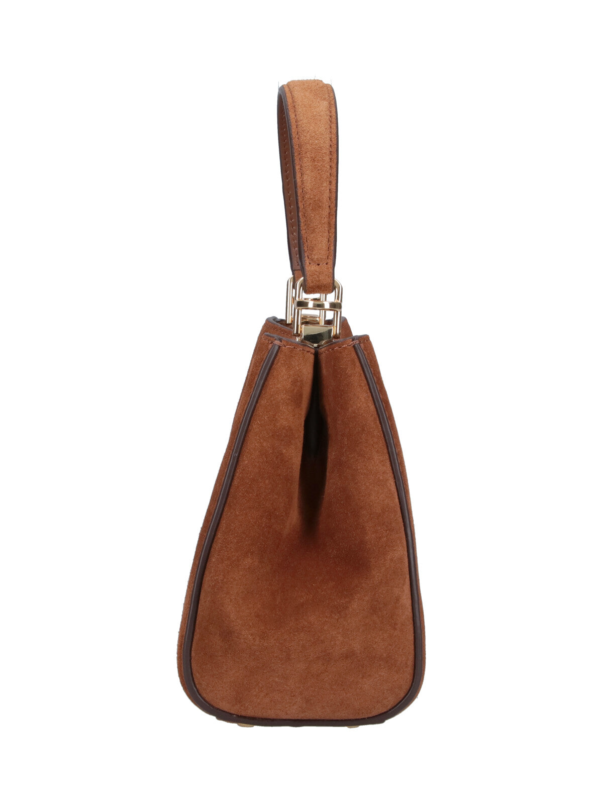 Brown Eleanor Mini Suede Bag