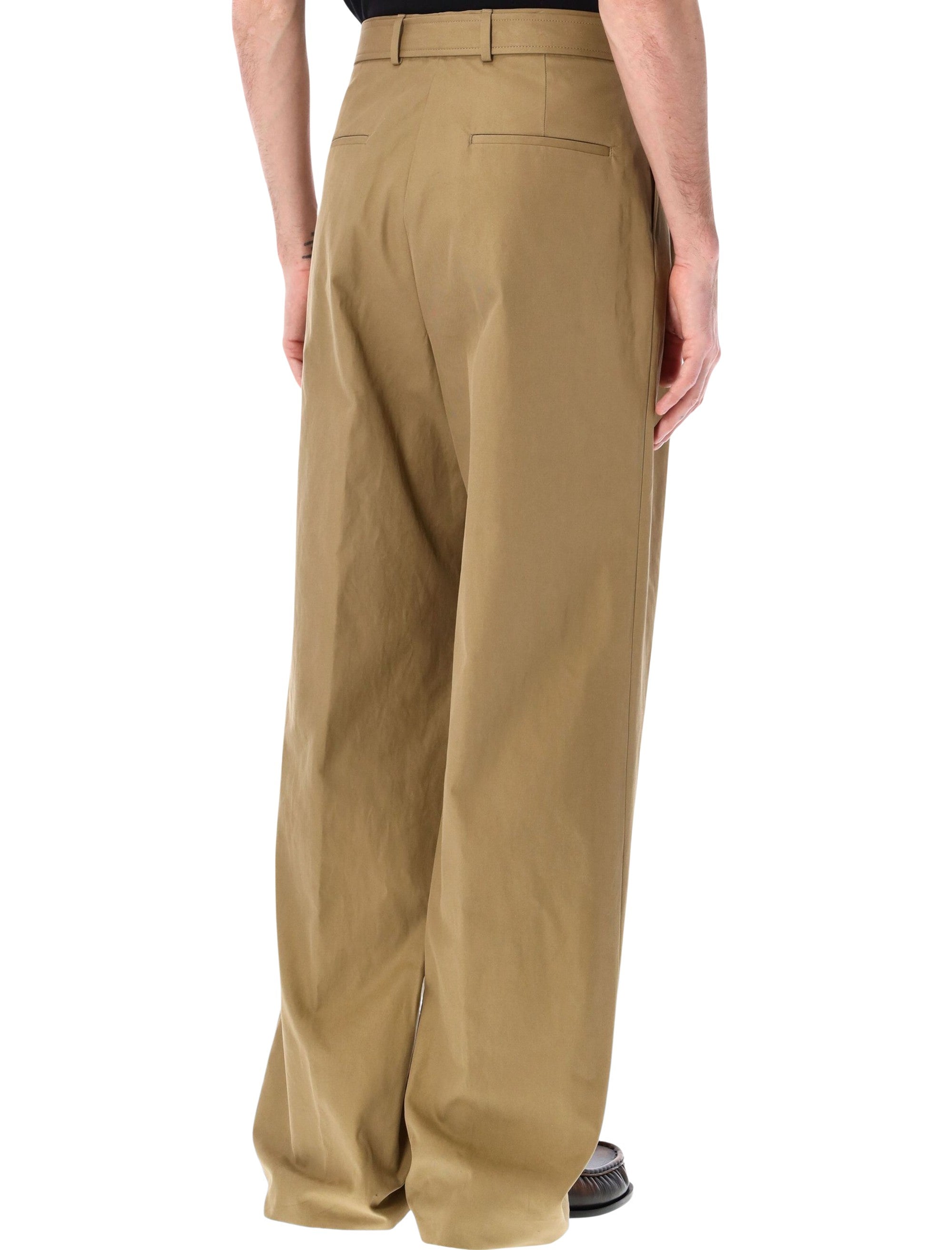 Wide Leg Pants With Belt