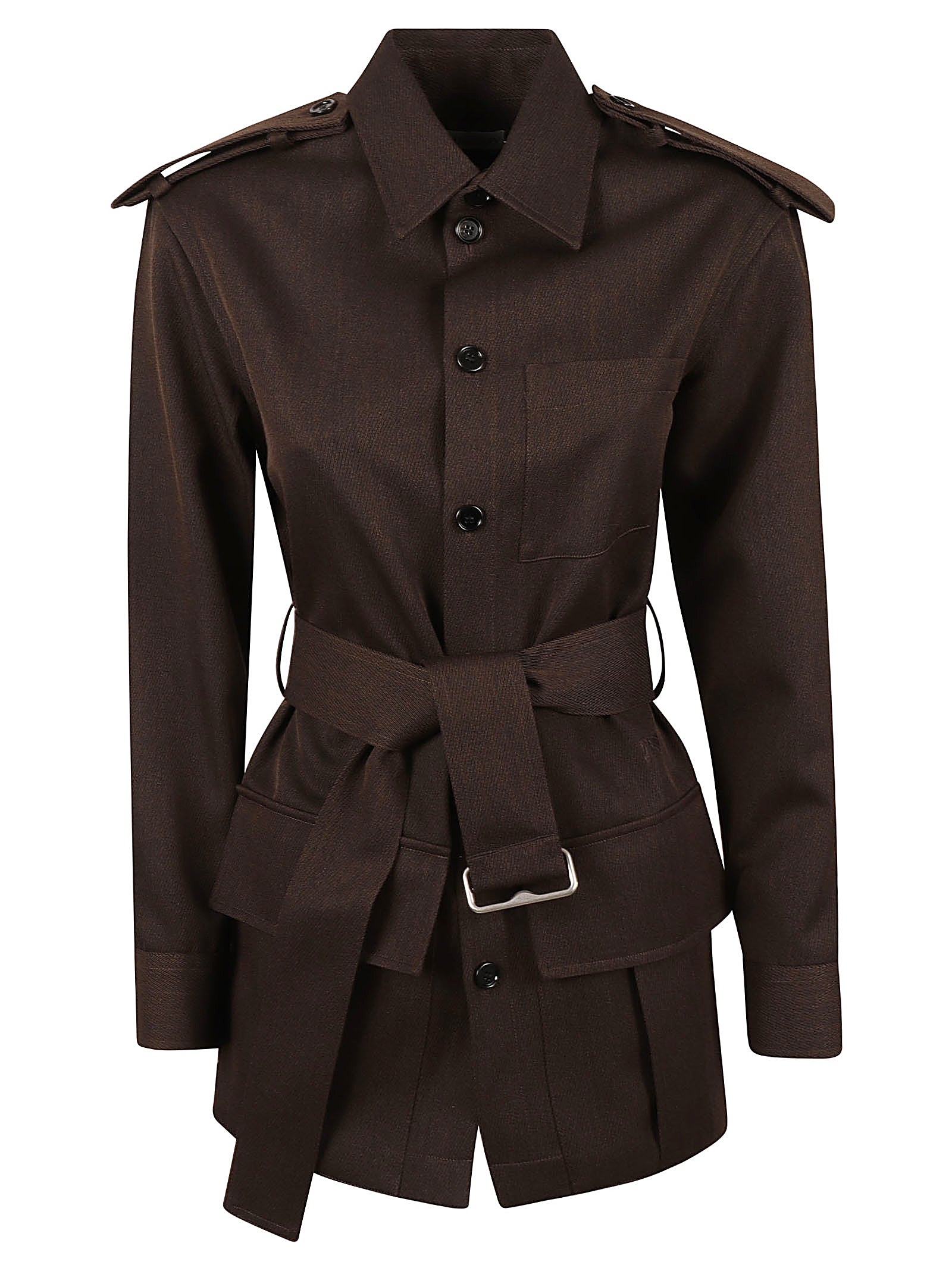 Tailored Brown Wool Coat