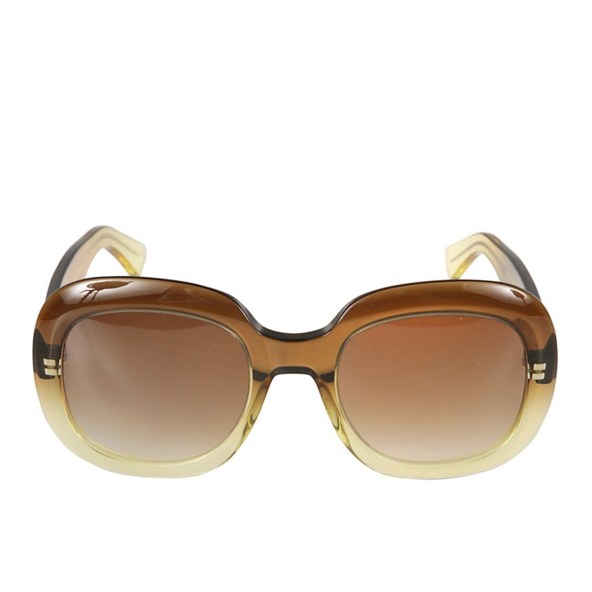 Brigitte Gradient Square Frame Sunglasses with Bold Aesthetic