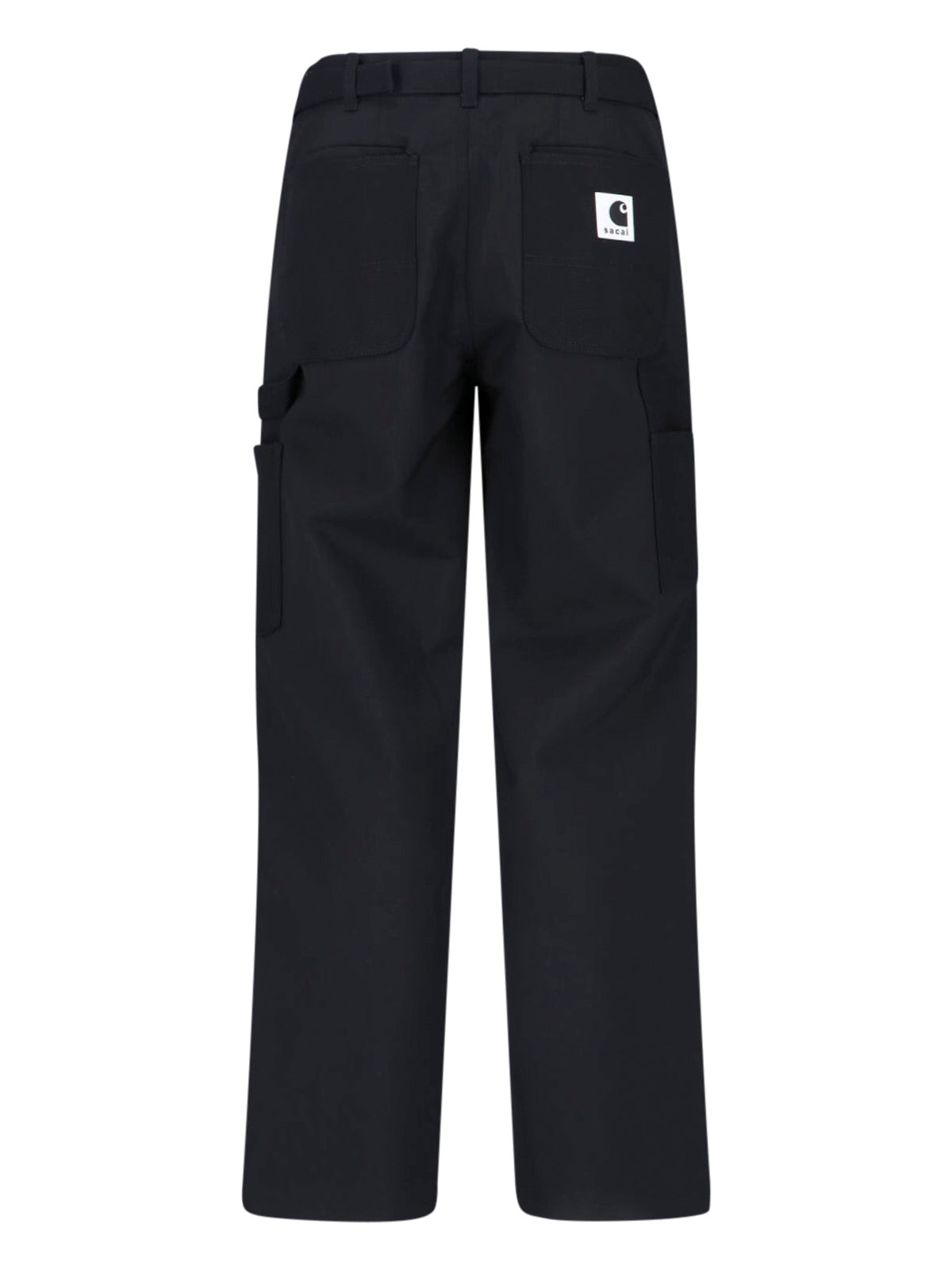 Double Knee Pants Sacai X Carhartt Wip With Belted Mid-Rise