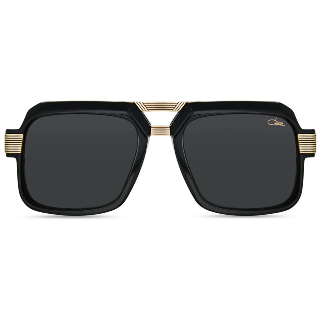 669 Square Frame Sunglasses with Gold-Tone Accents