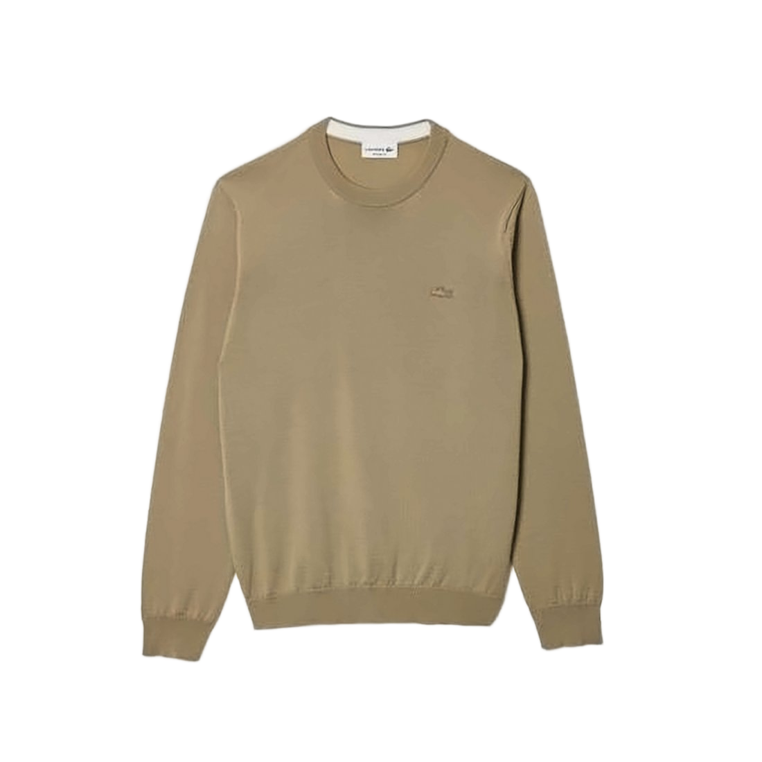 Fine Knit Brown Crew Neck Sweater