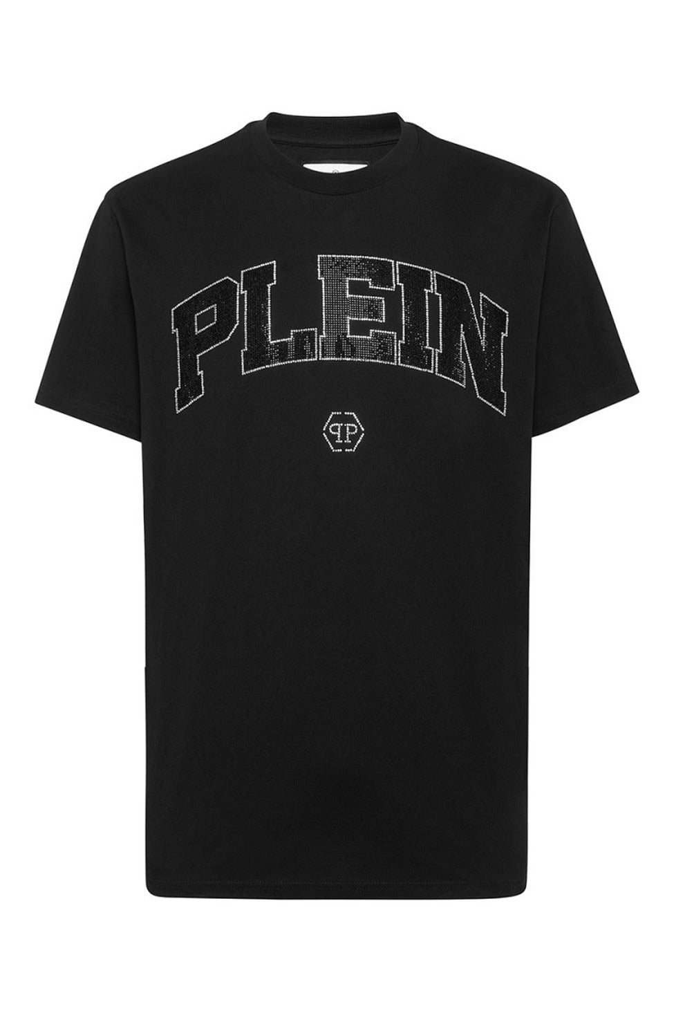 Oversized Logo Black Cotton T-Shirt