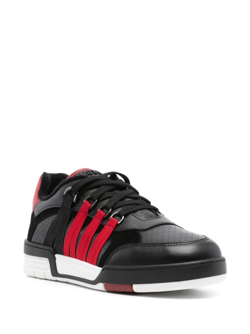 Panelled Calf Leather and Suede Sneakers
