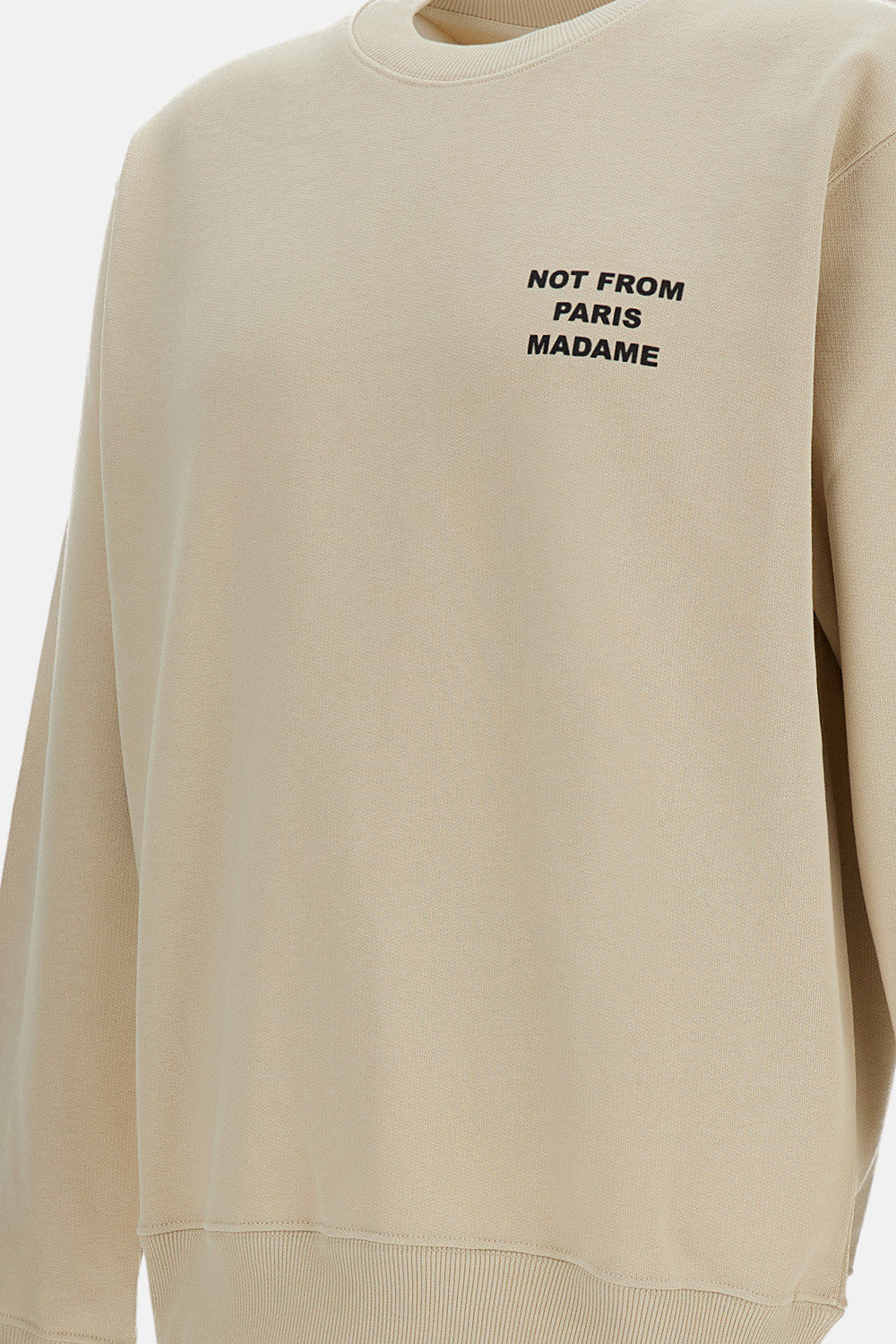Crew-Neck Slogan Sweatshirt