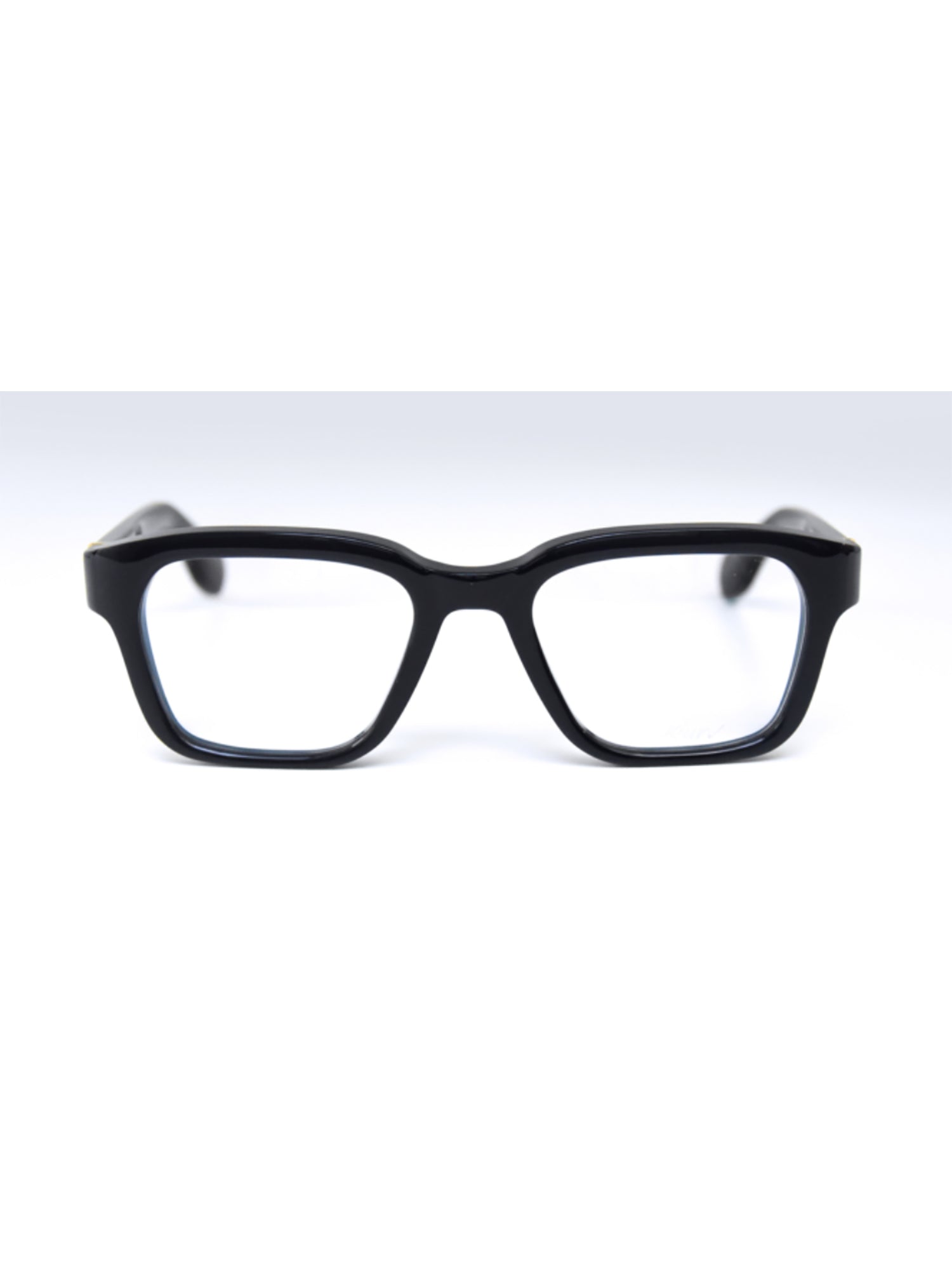 Bold Rectangular Kiurv Optical Frames with Gold Accents