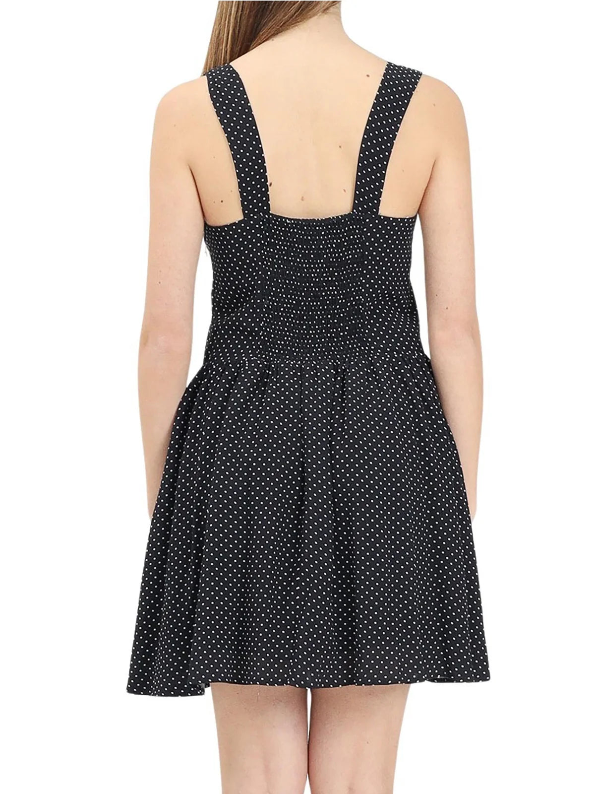 Black Viscose Pinafore Dress