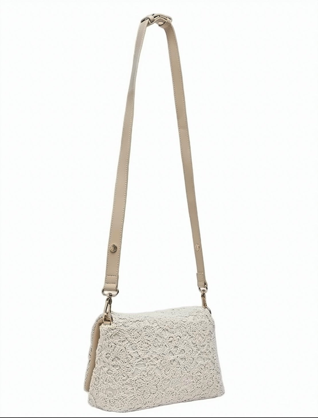 Lapuffy Crochet Shoulder Bag