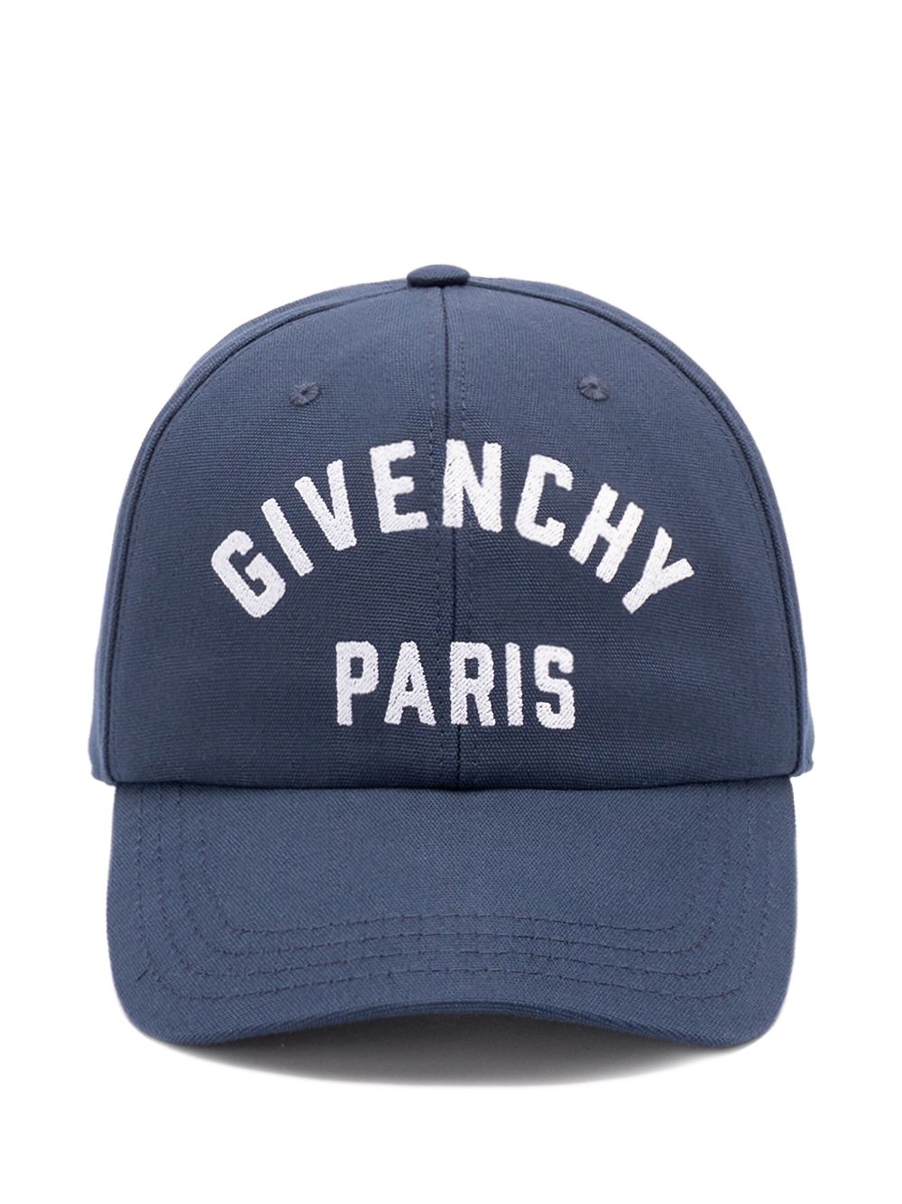 Curved Peak Navy Cotton Cap