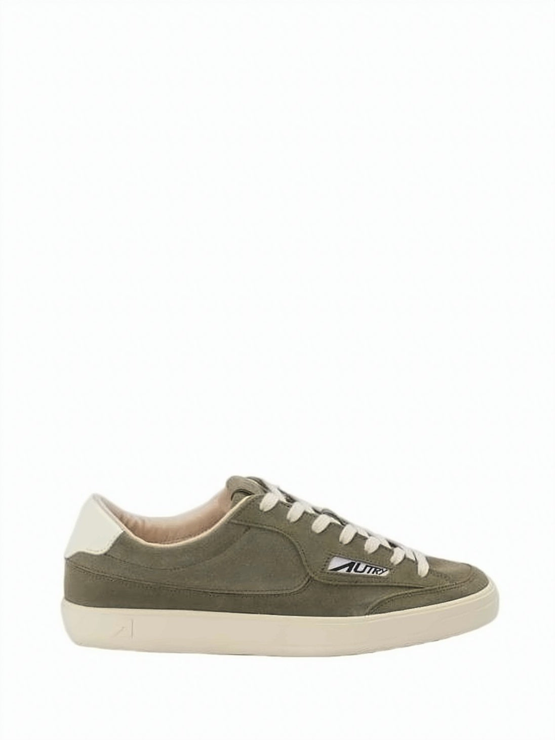 Suede and Leather Low-Top Sneakers with Contrasting Heel Tab