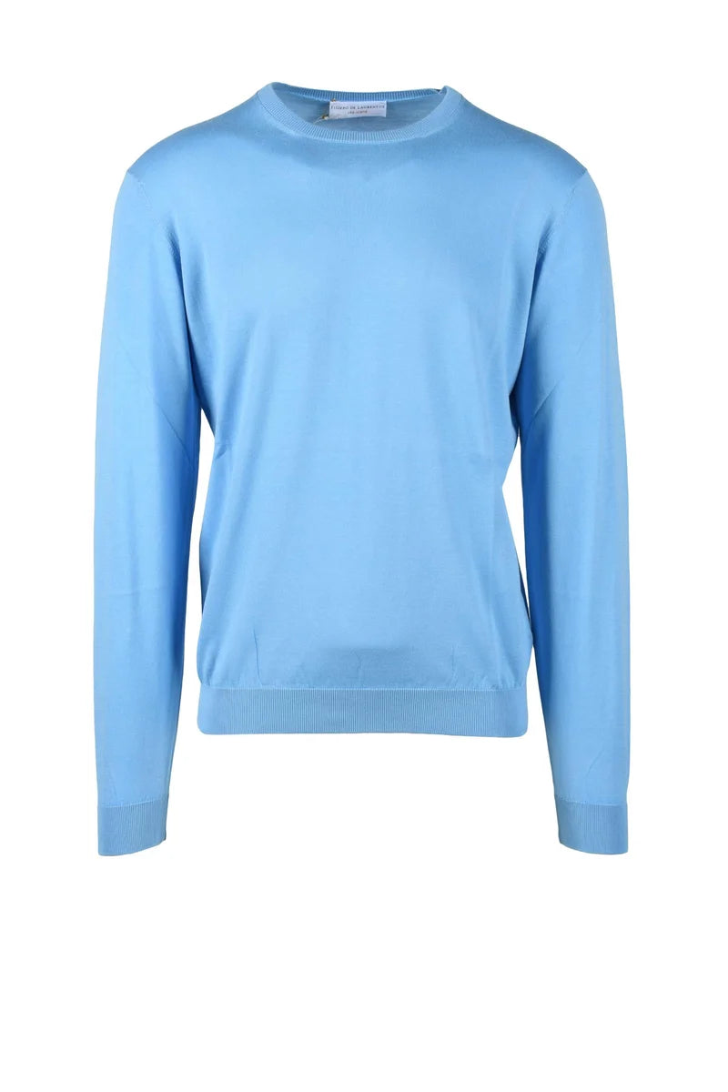 Cotton Sweater - Light Blue